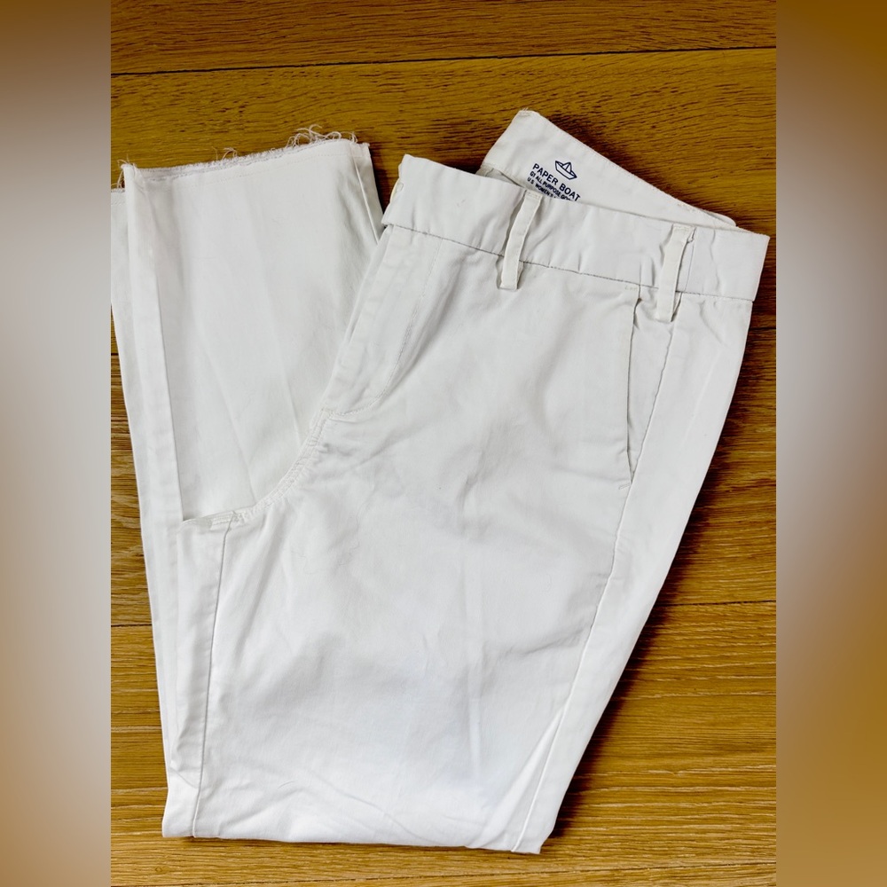 G1 GOODS size 8
WoMen's White Pant
Waist 15
Rise 10
Inseam 25.5
EUC
worn 1x